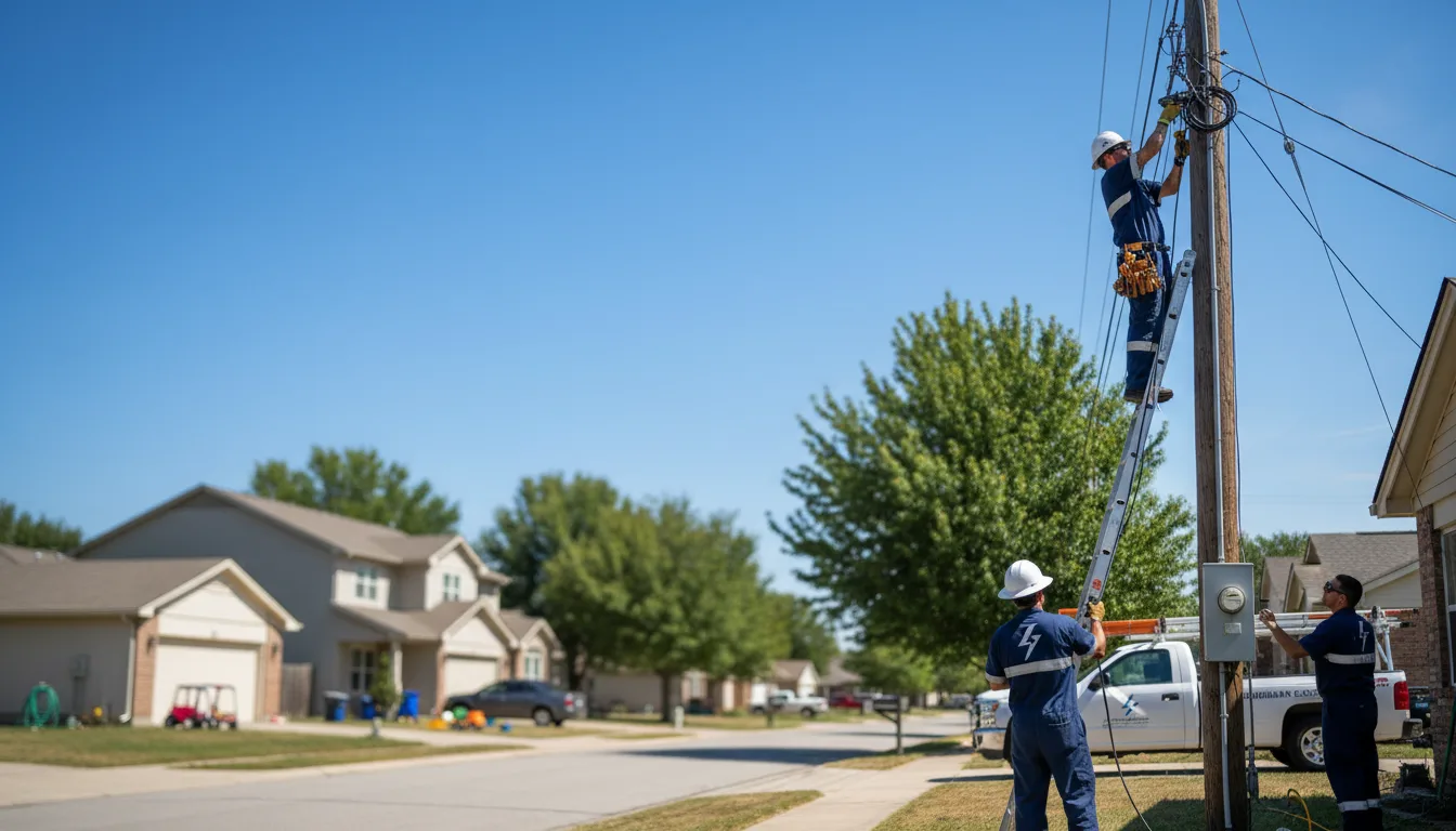 Residential electrician providing installation services in Elyria, NE